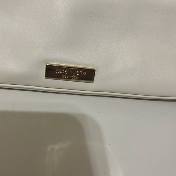 Kate Spade New York Cream Leather & Black Bow Tie Clutch - Picture 5 of 15